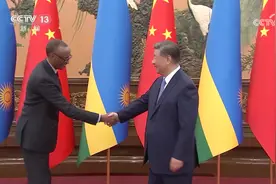 习近平会见卢旺达总统卡加梅图片