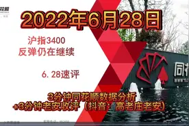 2022.6.28 同花顺盘面数据分析+老安收评 #大盘 #股民 #股评